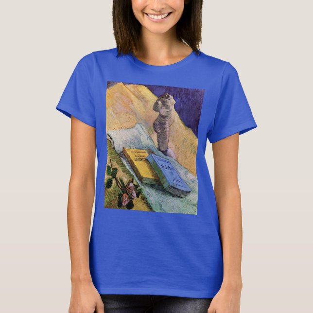 T-shirt Plaster Statuette Rose et romans Vincent van Gogh (Devant)