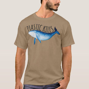 T-shirt Plastic Kills Ocean Conservation Save The