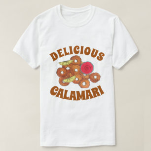 T-shirt Plat de Calamari frits Alimentation Italienne Entr