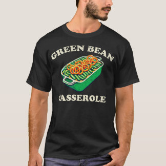 T-shirt Plat de cassoulet de haricots verts rétro drôle