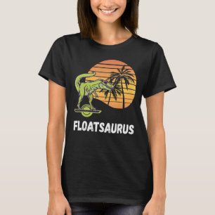 T-shirt Plat Rex Dino Retro Sunset Electric Skateboard On