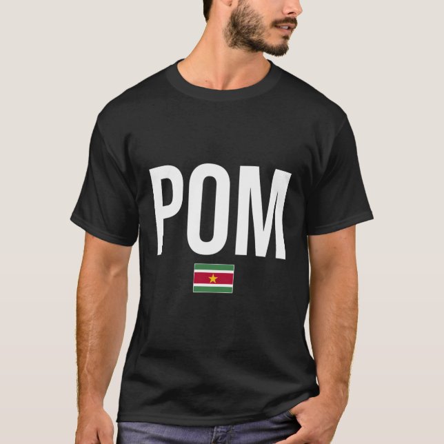 T-shirt Plat surinamais Pom Suriname (Devant)