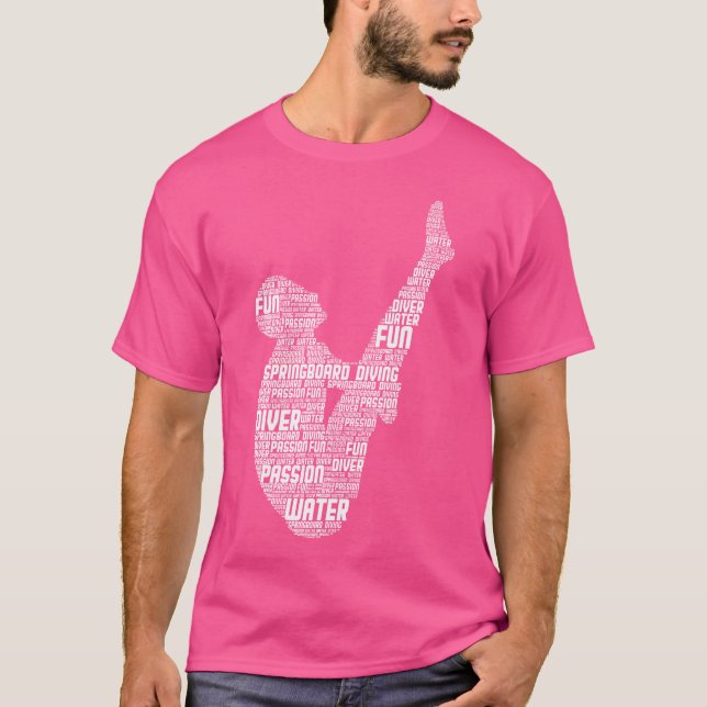 T-shirt Plate-forme de plongée Springboard Plate-forme de  (Devant)