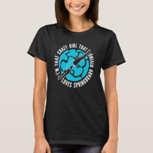 T-shirt Plate-forme Diver Girl Springboard Plongée