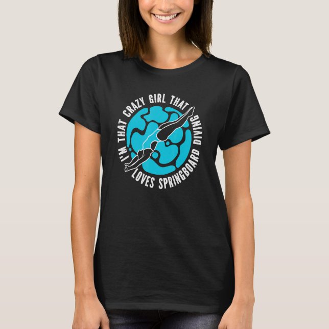 T-shirt Plate-forme Diver Girl Springboard Plongée (Devant)
