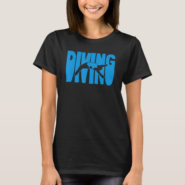 T-shirt Plate-forme Diver Girl Springboard Plongée 1 (Devant)
