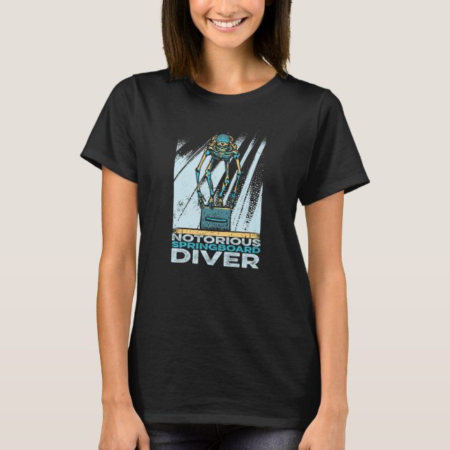 T-shirt Plate-forme Diver Skeleton Springboard Plongée (Devant)