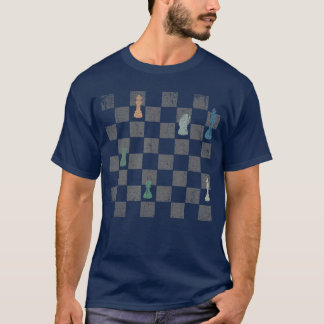 T-shirt Plateau de jeu d'échecs Planche de jeu d'échecs Fi
