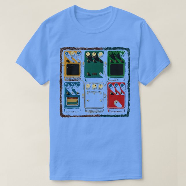 T-shirt Plateau de pédale de guitare FX (Design devant)