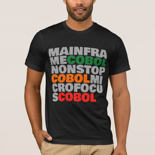 T-shirt Plates-formes COBOL - mainframe, MicroFocus, NonSt (Devant)
