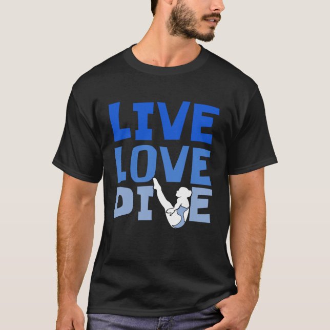 T-shirt Platform Diver Love  Springboard Diving (Devant)