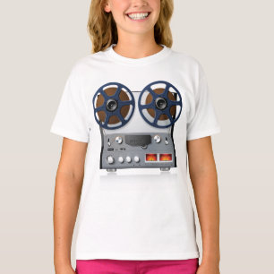 T-shirt Platine à bande magnétique vintage pour audiophile