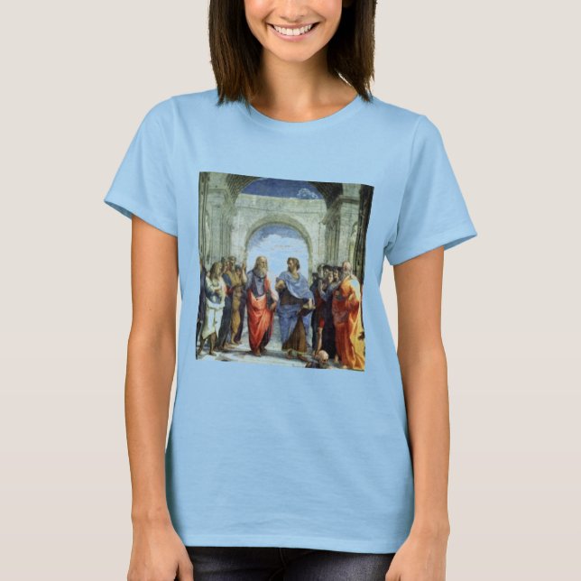 T-shirt Platon Aristote par Raphaell (Devant)