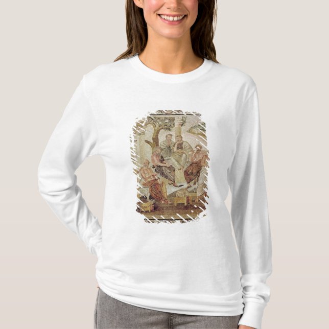 T-shirt Platon conversant avec ses élèves (Devant)