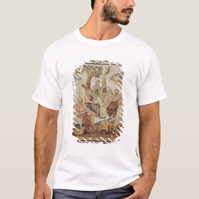 T-shirt Platon conversant avec ses élèves (Devant)