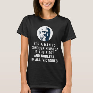 T-shirt Platon Pour Un Homme À Se Conquérir Philosophie Co