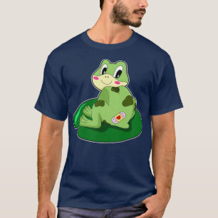 T-shirt Plâtre Coeur Feuille de grenouille