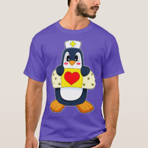T-shirt Plâtre Infirmière Penguin