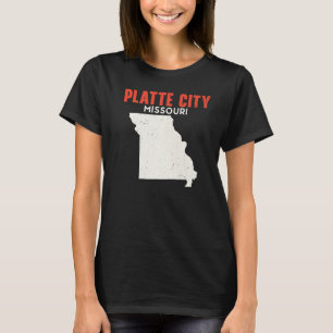 T-shirt Platte City Missouri USA State America Travel Miss