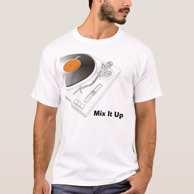 T-shirt platten, mélangez-le (Devant)