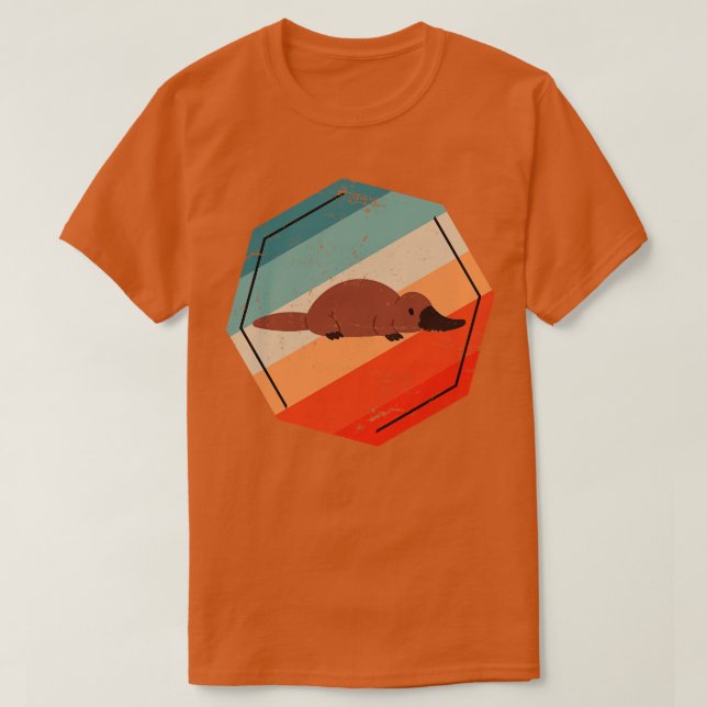 T-shirt Platype de Cute Retro (Design devant)