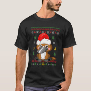 T-shirt Platypus Arbre de Noël Santa Hat Vileux Noël Duckb