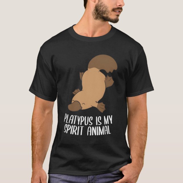 T-shirt Platypus Est Mon Esprit Animal Cute Platypus Lover (Devant)