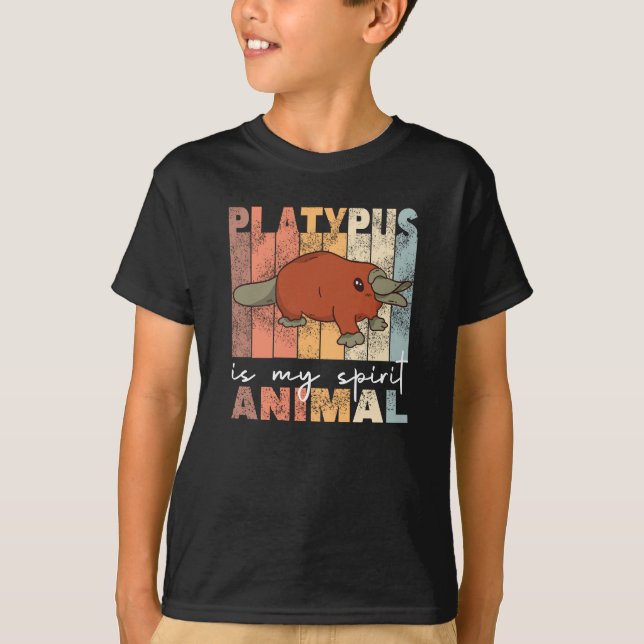 T-shirt Platypus Est Mon Esprit Animal - Sweet Platypus (Devant)