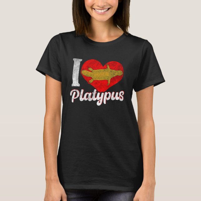 T-shirt Platypus Love Australia Australian Animal (Devant)