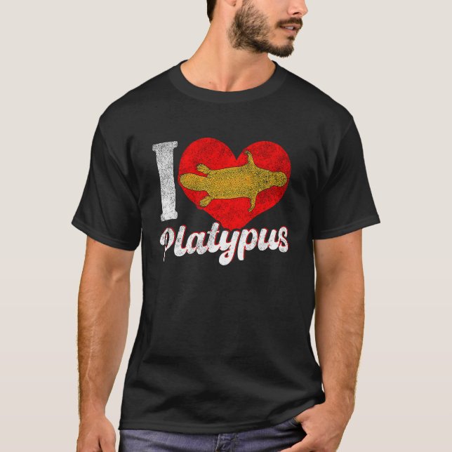 T-shirt Platypus Love Australia Australian Animal (Devant)