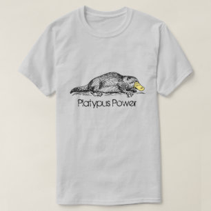 T-shirt Platypus Power Australien Monotreme Individualité