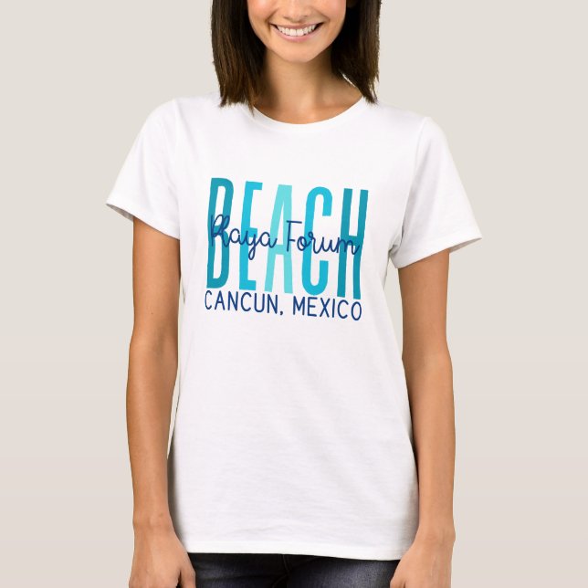 T-shirt Playa Forum Plage Cancun Mexique (Océan) (Devant)