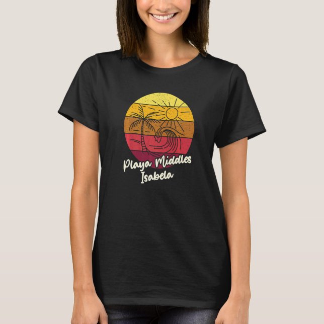 T-shirt Playa Middles Isabela Plage Surf Vêtements Pour S (Devant)