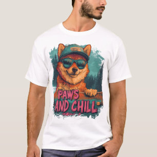 T-shirt Playa Shiba Inu Skateboard - Paws and Chill