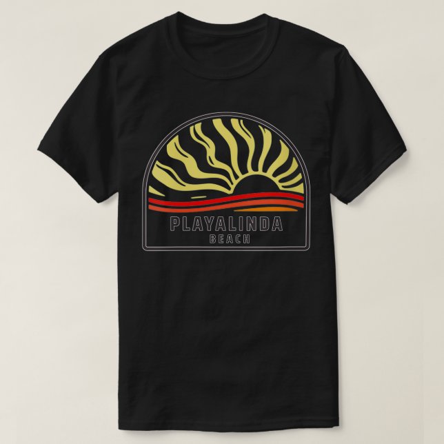 T-shirt Playalinda Beach Florida VNeck  (Design devant)