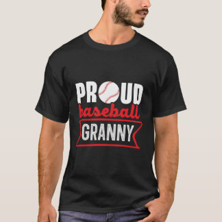 T-shirt Playe De Baseball Grand-Mère Grand-Mère De Basebal