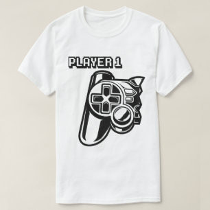 T-shirt Player 1 Player 2 Gamer Couple