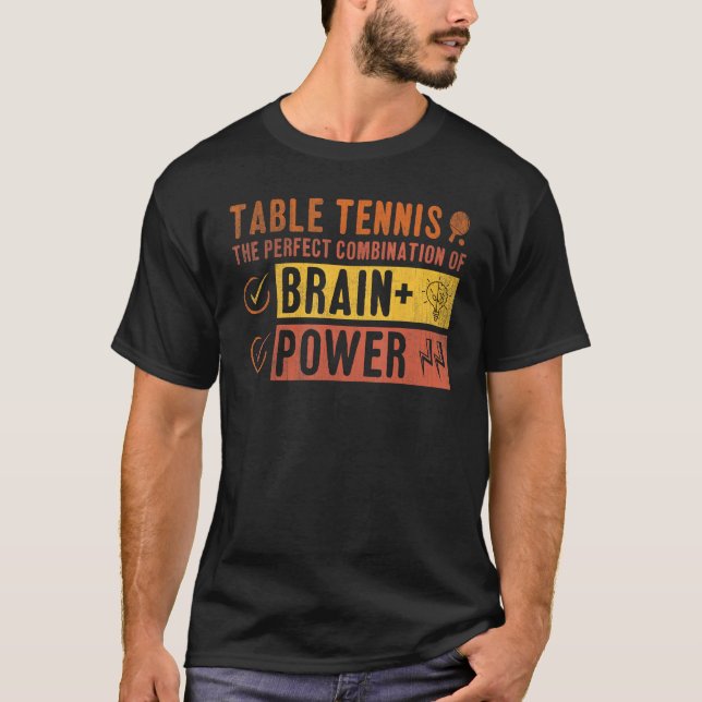 T-shirt Player Table Tennis The Perfect Combination Of Bra (Devant)