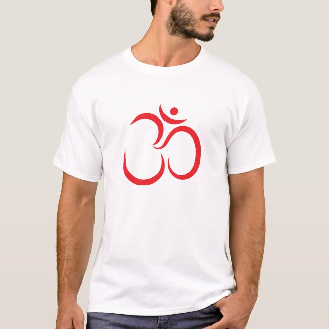 T-shirt Playera básica con diseño Om (Devant)