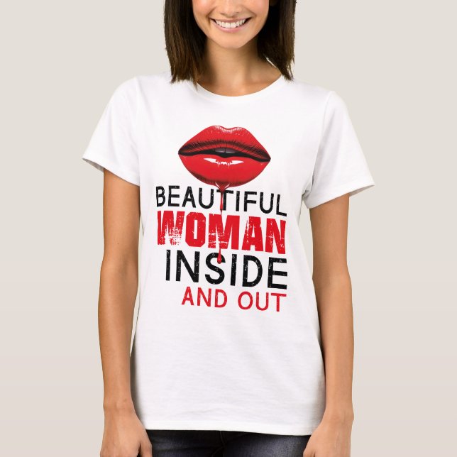 T-shirt Playera Beautiful Woman (Devant)