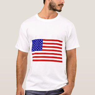 T-shirt Playera con bandera de Estados Unidos