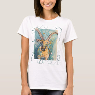 T-shirt playera con dibujo original zodiaco capricorn