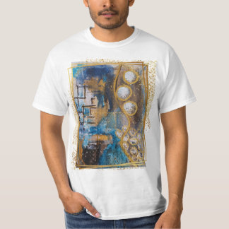 T-shirt playera con diseño de pintura original abstracta