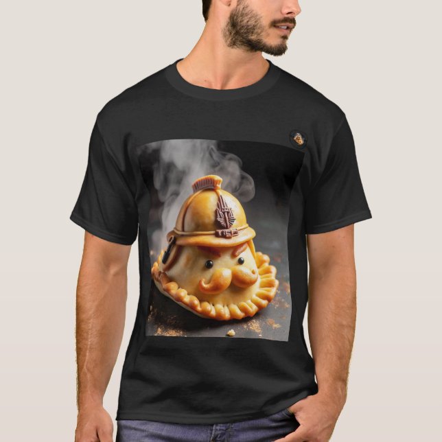 T-shirt playera con estampado "comandante empanadas" (Devant)