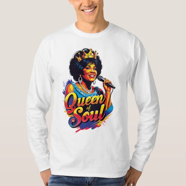 T-shirt Playera de mangas largas Queen of Soul (Devant)