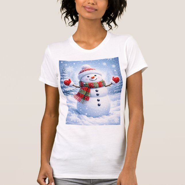 T-shirt Playera de Punto Jersey con Diseño de Muñeco de Ni (Devant)