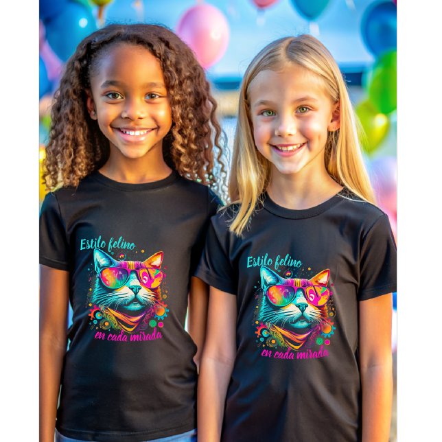 T-shirt Playera Estilo felino (Estilo felino)