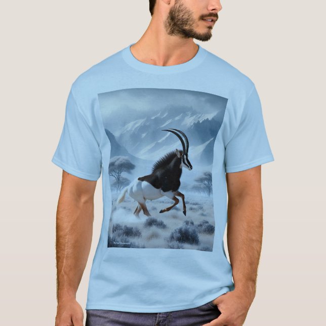 T-shirt Playera fantasy sable antelope (Devant)