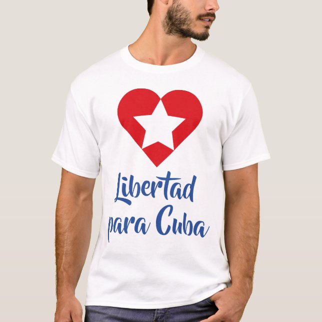 T-shirt Playera Freedom for Cuba (Devant)