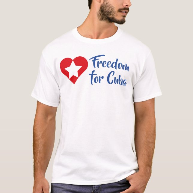 T-shirt Playera Freedom for Cuba (Devant)